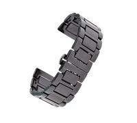 ROUHO Cerámica Reloj Correa Ajustable Pulseras de Hebilla de Reloj de Despliegue de Reloj Correa Universal-#2 22mm