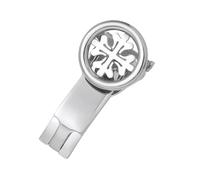 ROUHO Cierre Repuesto de Pulsera de Cuero Hebilla Mariposa Acero Inoxidable Hebilla Plegable Accesorios de Reloj para PAEEK Philippe - Plata 20mm