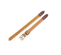 ROUHO Correa de Reloj Repuesto Atornillable, Banda de Cuero Genuino Mujer para Fossil Virginia ES3861 ES3269 ES3284 ES3282 ES3405 ES3921-Marrón Claro + Oro Rosa Hebilla