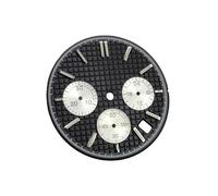 ROUHO Esfera Cronógrafo Waffle 31.8mm Texturizada con Ventana Fecha, Cara Reloj de Modificación con Piezas para Seiko VK63 Movement-C1