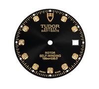 ROUHO Esfera de Acero Inoxidable Calibre 2824 Reparación Esfera de Metal 29mm Ventana Fecha Modding Recambio para Tudor Classic Collection - A3