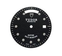 ROUHO Esfera de Acero Inoxidable Movimiento 2834 Modding Esfera de Metal 30.8mm Doble Calendario Reparación Repuesto para Tudor Prince Date - A5