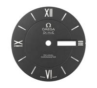 ROUHO Esfera de Metal Calibre 2836 Recambio Doble Calendario Esfera de Acero Inoxidable Relojero Pieza Modding para Omega De Ville - A2