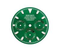 ROUHO Esfera de Metal VK63 Cronógrafo Movimiento Esfera de Reloj Acero Inoxidable 29.5mm Luminoso Chrono Modding Reparación Pieza Recambio para Seiko