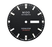 ROUHO Esfera Reloj Acero Inoxidable 2834 2836 Movimiento Dial Metálico 33mm Luminosa Día Fecha Reemplazo Componente Reparación para Mido Ocean Star - A4