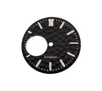 ROUHO Esfera Reloj Corazón Abierto Martillado 28.5mm, Cara Luminosa con Corona 3h de Modificación para Seiko NH38 Movement-S10
