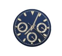 ROUHO Esfera Reloj Cronógrafo Racing 29.5mm, Cara Personalizada Luminosa con Piezas de Modificación para Seiko VK63 Movement-A2