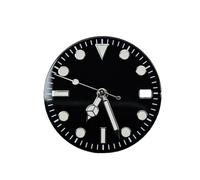 ROUHO Esfera Reloj Estilo Submariner Luminosa, Placa Dial Personalizada 28.5mm con Corona 3h y Fecha para Seiko NH35 NH36 4R36 Movement-C7