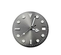 ROUHO Esfera Reloj Estilo Submariner Luminosa, Placa Dial Personalizada 28.5mm con Corona 3h y Fecha para Seiko NH35 NH36 4R36 Movement-C6