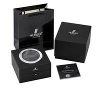 ROUHO Estuche de Reloj de Madera Maciza Caja Guarda Reloj Compacta con Almohadilla Blanda Cojín Extraíble Botón de Presión para Hublot Classic Fusion