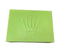 ROUHO Estuche Reloj Coleccionista Madera Verde Textura Rizada Cojín Terciopelo Almacenamiento para Rolex