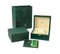 ROUHO Estuche Relojero de Guardado Madera Individual Organizador de Pieza Relojera Hombre Reloj Pulsera Soporte Verde Caja Exterior para Rolex Cosmograph Daytona
