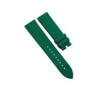 ROUHO Impermeable 20mm Correa de Caucho de Silicona, Repuesto Deportivo Transpirable con Liberación Rápida para Citizen BN0151-09L BN0150-28E-Verde