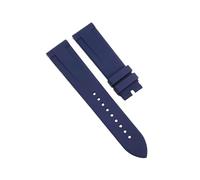 ROUHO Impermeable 20mm Correa de Caucho de Silicona, Repuesto Deportivo Transpirable con Liberación Rápida para Citizen BN0151-09L BN0150-28E-Azul