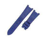 ROUHO Impermeable Caucho Correa Reloj 25mm Suave Silicona Repuesto Reloj Pulsera para Patek Philippe Nautilus 5711 5712-Azul
