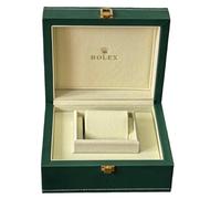ROUHO Maletín Relojes Verde Resistente Cuero PU Marco Madera Maciza Interior Terciopelo Caja Protección para Rolex Submariner Date