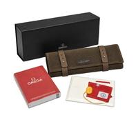 ROUHO Plegable Rollo Relojero Portátil Portador Relojero Hombre Lona Organizador de Pulsera Viaje Accesorios para Omega Aqua Terra