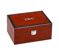 ROUHO Portarrelojes de Cuero Estuche de Reloj con Solapa con Almohadilla Blanda y Forro Suave Formato de Sobremesa Mesa de Noche para IWC Da Vinci
