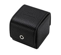 ROUHO Portarrelojes de Madera Maciza Organizador de Reloj Individual con Soporte Acolchado Tapa Elevable Cierre Dorado Base Compacta para IWC Pilot’s Watches