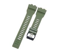 ROUHO Premium Silicona Caucho Correa Reloj - Impermeable Flexible & Duradera Repuesto Banda Reloj para Casio GBA-800 GBD-800 GMA-B80-Verde
