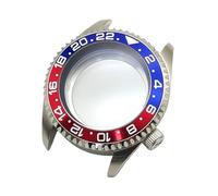 ROUHO Reemplazo Inserto Bisel Reloj Kit Modding, Ajuste para 28,5mm Esfera Movimiento NH35, 42mm Cristal Zafiro Buceo Caja Reloj Partes para Seiko SKX007-P