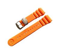 ROUHO Silicona Reloj Correa Hombre Deportivo Pulsera Reemplazo Accesorios para Seiko Prospex SPR007 Abalone Sumo Tuna-Naranja 20mm
