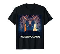 Rouketopolemos Chios Griego Pascua Fuegos Artificiales Batalla Tradición Camiseta