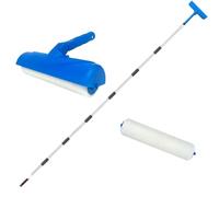 Rouleau À Peinture Plafond 25 Cm Avec Protection Anti-Éclaboussures - Outil De Peinture Réglable Avec Manche 120 Cm Pour, Maison, Cuisine, Salle De Bain