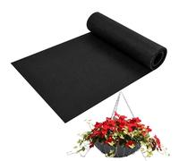 Rouleau De Doublure Jardinière - 30x203cm | Feutre Noir 3mm Pour Jardinières De Fenêtre Et Paniers Suspendus, Haute Rétention D'Eau, Tapis De Protection Des Plantes Découpable Pour Jardin Et Maison