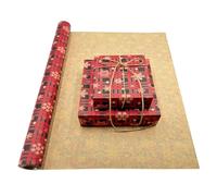 Rouleau de papier d'emballage cadeau, papier d'emballage kraft 60cmx12m,rouleau de papier d'emballage de Noël recyclable pour anniversaire, fête prénatale, fête, décorations de cadeaux de festival