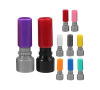 Round Blank Stamp Ink Seal Stamp Pack of 10 with Ink Pad Small DIY Tool for Teachers Scrapbooking Cards