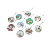 Round ceramic pendants with multiple styles available to enhance the festival atmosphere