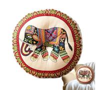 Round Chair Cushions, 16x16 Inch Soft and Breathable Floor Seating Pillows for Adults, Double-Sided Boho Round Seat Cushion for Kitchen Garden Chairs, Comfortable and Stylish Chair Pads