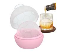 Round Chill Mold, Silicone Ice Sphere Tray System, Novelty Football Shape Freezer Maker Set, Reusable Beverage Cooling Ices Form, Ice Sphere with Fun Style, Cocktail Drink Accessory