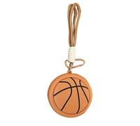 Round Coin Purse - Coin Pouch, Sport Theme Ball Shape Carrying Bag Keychain, Little Change Wallet ID Case Card Holder | For Cash Lipstick Pendant Hair Clips Earrings Candy Travel Commuting School
