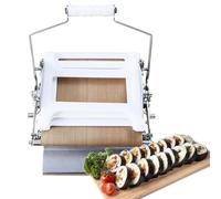 Round Cutter and Rice Ball Wrapping Tool, Stainless Steel Sushi Maker Kit with Space-Saving Design, Durable Construction and Easy To Use, Suit for DIY Home Cooking and Kids Bento Lunch