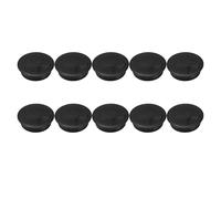 Round Desk Cable Grommet with Integrated Storage Rack, PC Furniture Hardware & Thread Organizer for Home Office, Line Hole Cover and Wire Management (Black 10PCs)