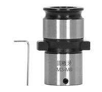 Round Die Chuck, 30mm OD Carbon Steel Lathe Tool Die Collet with Hex Wrench, Precise Tapping Chuck for Drilling Milling Boring Machine and Pneumatic Tools