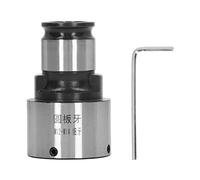 Round Die Chuck, 31mm OD Carbon Steel Lathe Tool, Precise Round Die Tapping Collet with Hex Wrench for Tapping Drilling Milling Machine and Pneumatic Tools (Hilo fino)