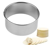 Round Dough Cutter - Dough Cutter Round, Stainless Steel Treat Cutters, Professional Baking Stamp | Cutters For Cake Fondant, Cookie Shaping, Pastry Crafting, Kitchen Baking, Food Crafting