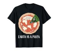 Round Earth Fun Society Tierra es una pizza El mundo es plano Camiseta