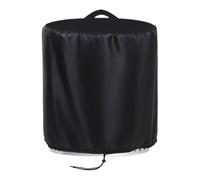 Round Fire Pit Cover, Outdoor Fireplace Dust Protector, Waterproof Guard, Upright Patio Wood Burning Fireplace Cover with Windproof Feature, ideal for All-Weather Protection