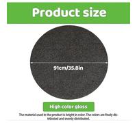 Round Fire Pit Mat for Decking,bbq Grill Splatter Mat, Fireproof Mat Heat Resistant, Under Grill Mat Floor Mat Protective Rug for Backyard, Outdoor, D