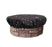 Round Firepit Cover, Waterproof Firepit Shield, Patio Fire Pit Cover, Heavy-Duty Round Porch Fire Pit Shield, Offering Complete Protection for In-Ground Fire Pits with Durable, Weather-Resistant
