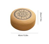 Round Floor Cushion - Rattan Ottoman, Waterproof Patio Ottomans and Footstools, Floor Cushions For Seating Poolside Deck Porch Exterior Coastal Home Living, Floors Cushion For Adults