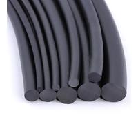 Round Foam Rod 3meters/10FT NBR Sealing Strip Solid Black Nitrile Rubber O Ring Cord Seal Gasket Diameter 10mm To 50mm(17mm)