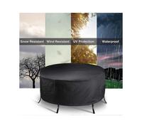 round Garden Table Covers, Round Garden Table Cover Waterproof, Windproof, Anti-uv, Tear-resistant, 210d Oxford Table Cover (185*110cm)