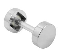 Round Handleset Hole Cover 1 Inch Diameter Fits Doors 1-3/8"""" to 2-1/4"""" Thick Polished Chrome by Stone Harbor Hardware