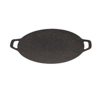 Round Korean Barbecue Grill Pan Induction Griddle for Stove Top | Flat Non Stick Cooking Pan with Uniform Heat Distribution for Induction Cooktops and Home Kitchen