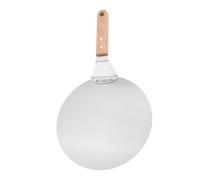 Round Pizza Cake Transfer Baking Spatula Pizza Spatula Wooden Handle